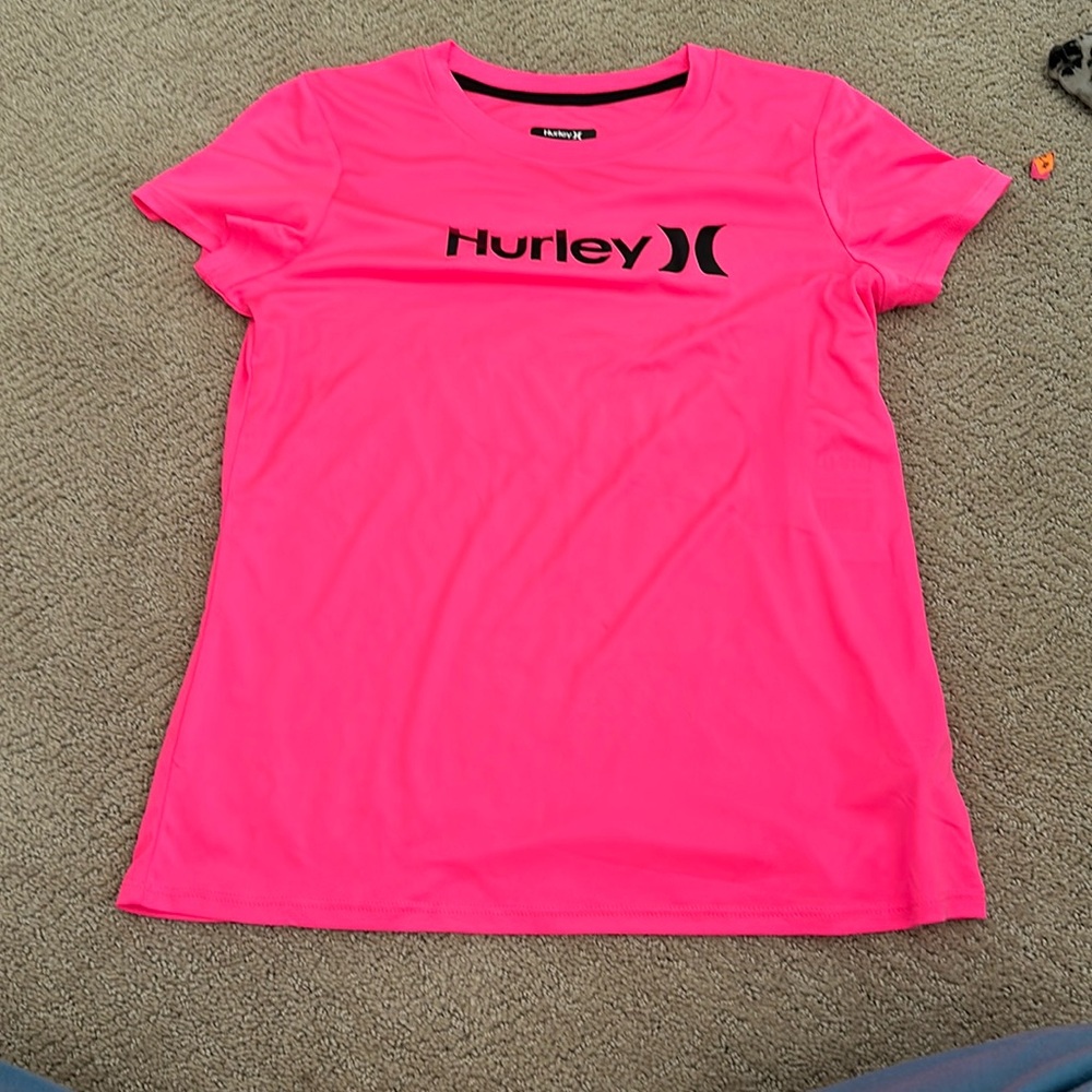 Hurley short sleeve spf upf 50+ coverup rashguard swim shirt sun proof